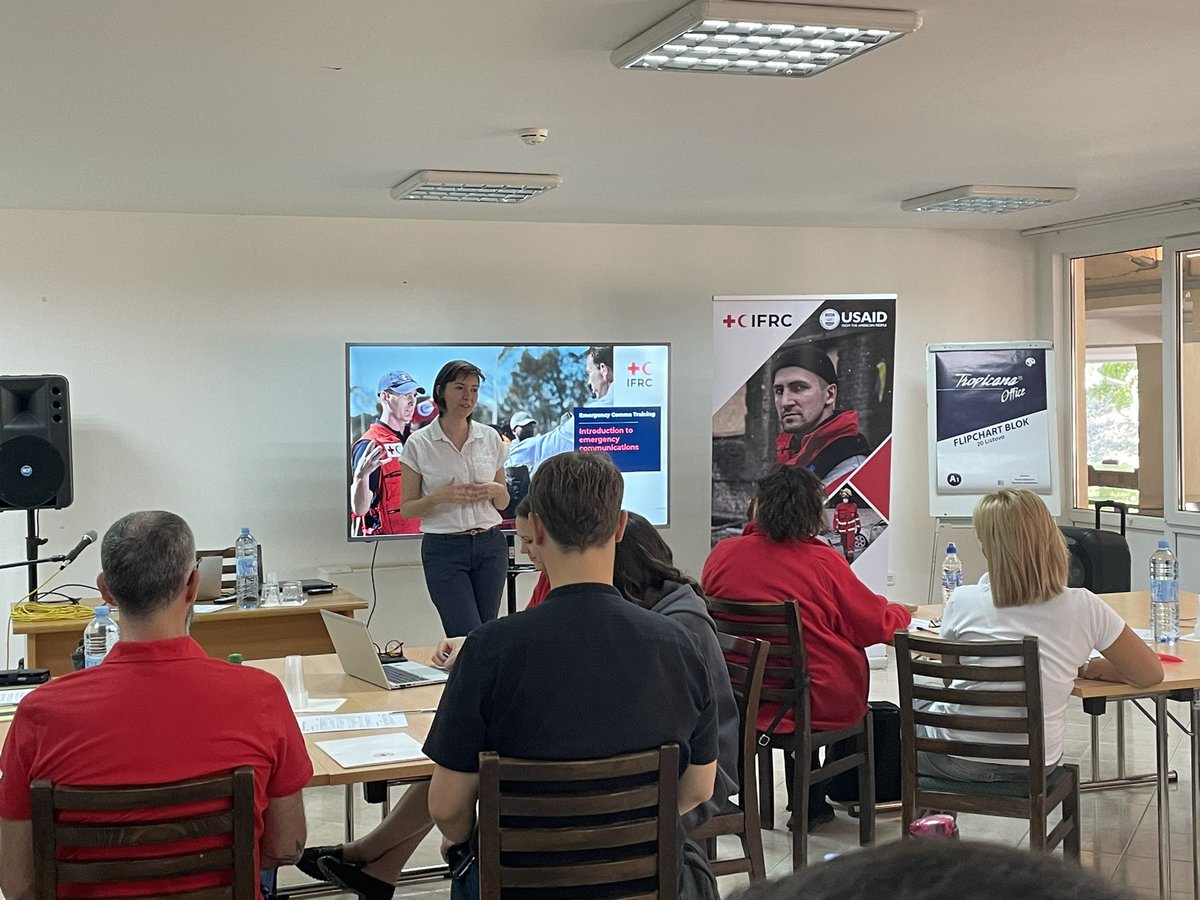 TDellaLonga's tweet photo. Always inspiring to share experiences, lesson learned, common voice.
An honor, privilege, pleasure to work with Red Cross Red Crescent colleagues in the @IFRC_Europe emergency communications training.
Thank you @CKCG_MRC Montenegro Red Cross for hosting us! #CommsIsAid https://t.co/6iVoi2OKDF