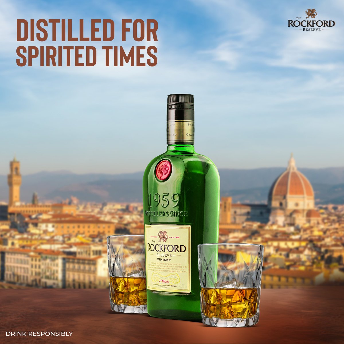 Distilled for spirited minds.

#SpiritedMindsDrinkAlike #SpiritedJourney #DrinkWithPassion #ToastToAdventure #whiskygram #FlavorfulSips #WhiskeyMoments #whiskylover #Rockford #RockfordIndia #RockfordReserve