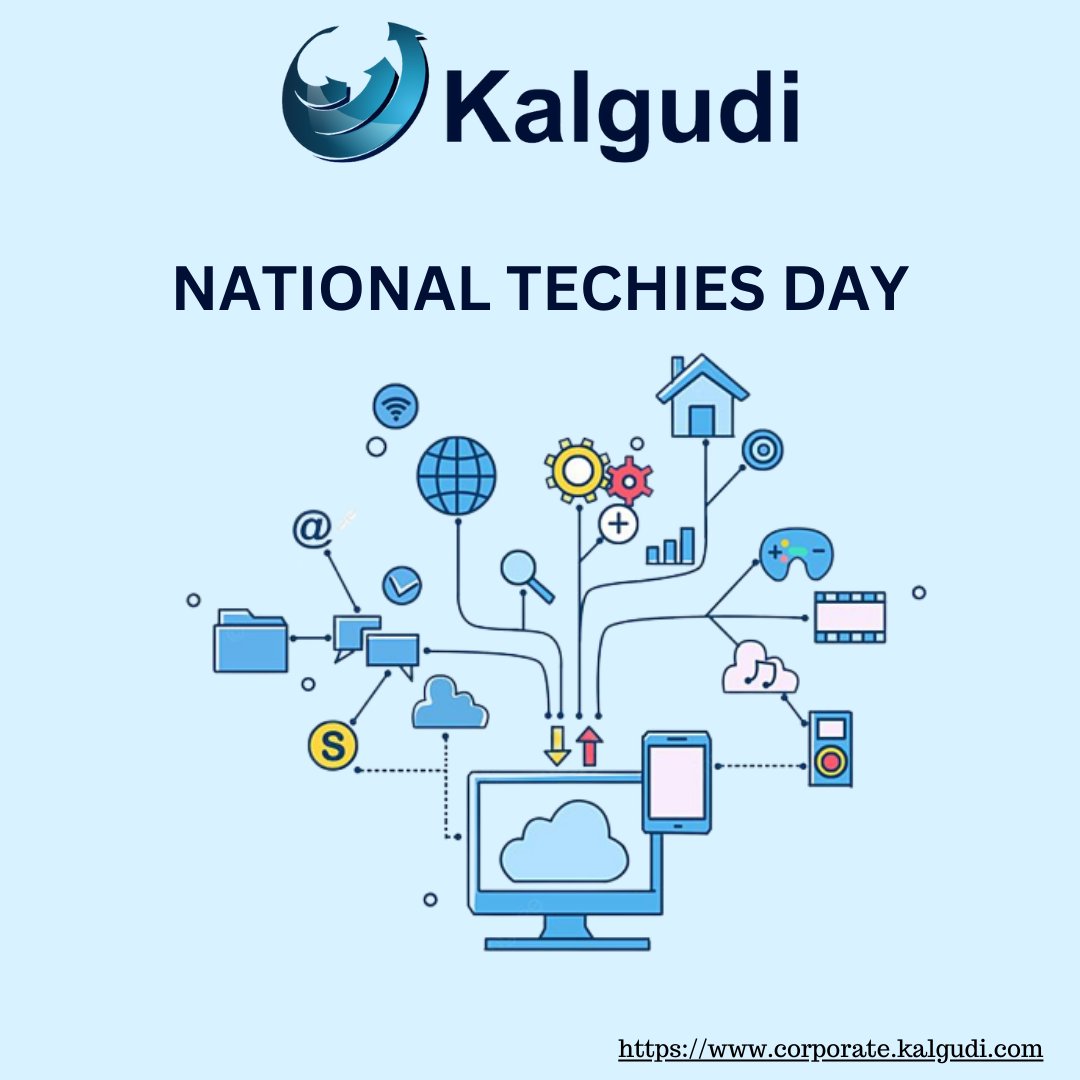 It's National Techies Day, a day to celebrate all the brilliant minds behind the scenes of our tech-filled world! 🎉#NationalTechiesDay #GeekingOut #TechiesUnite #TechLife #TechLove #TechiePride #TechHeroes #TechInnovators #kalgudi
