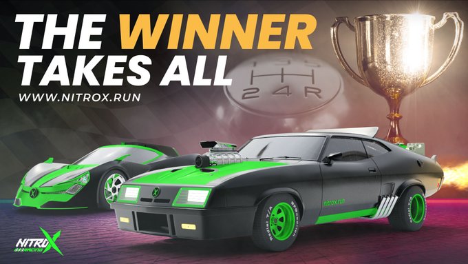 Racers, secure the winning title🏆 Uncover your driving skills to rule the #Nitrox Racing Metaverse and accelerate your way to the top spot now🙌 #Nitrox #Metaverse #NFT #Web3 #Racing #P2EGame #Metaverse #BNB
