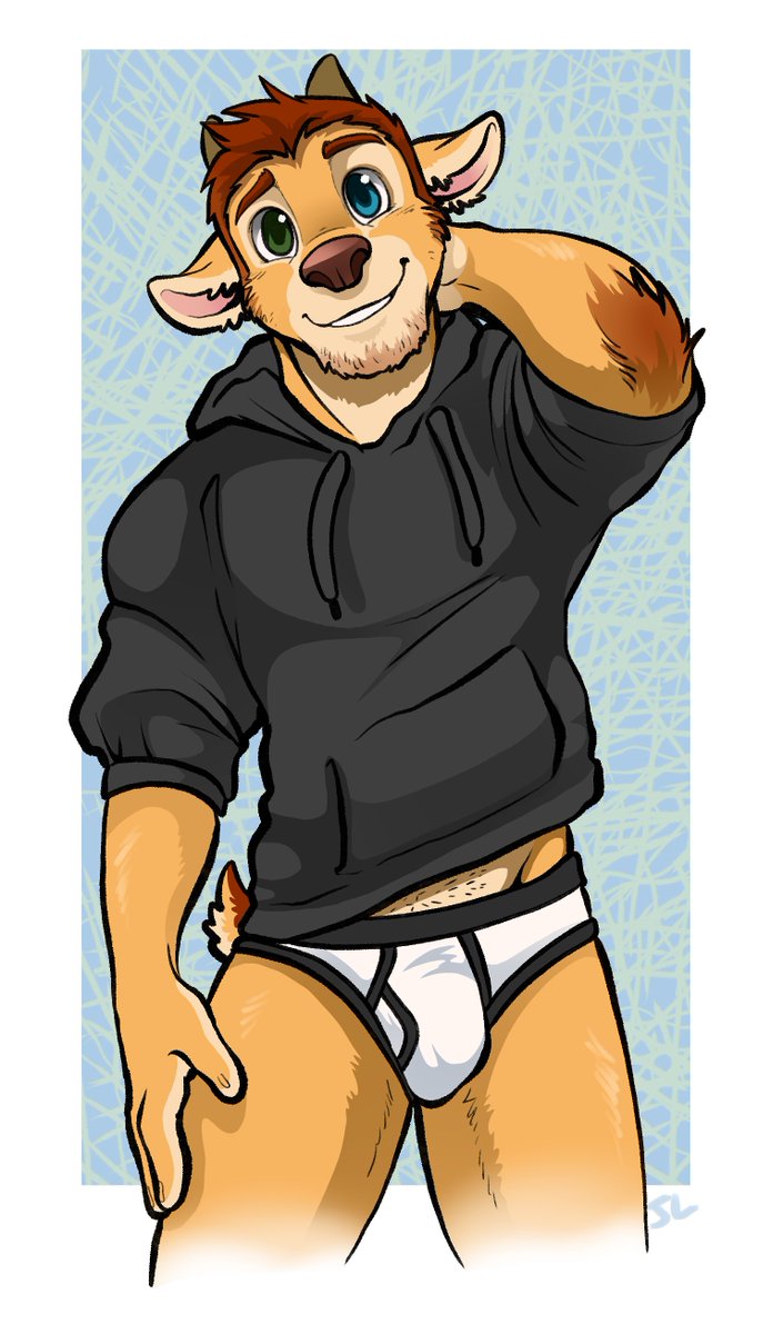 Remember this trend? Hoodie and undies!