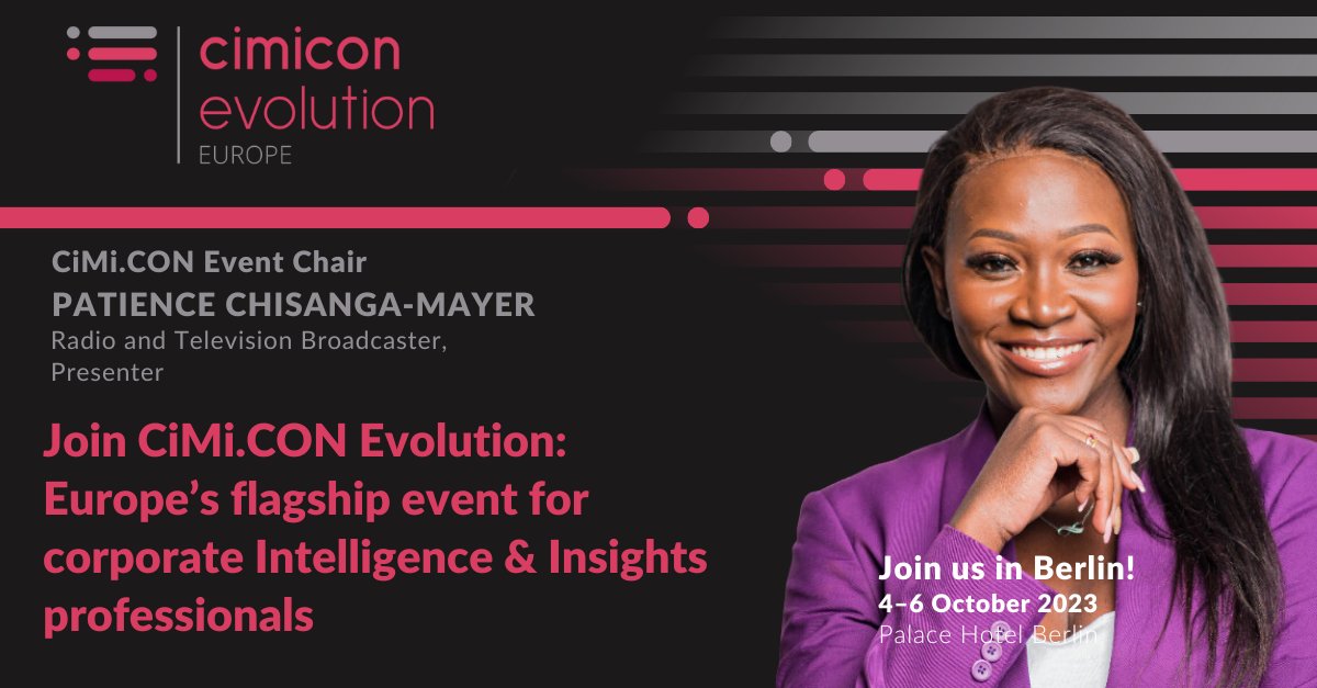 Ecstatic to serve as Event Moderator  for the 12th edition of CIMI.CON Evolution by <a href="/weCONECT/">we.CONECT</a>  happening in #Berlin this week,Europe's flagship event for #corporateIntelligence &amp; #Insights professionals as the world's leading practitioner-driven knowledge exchange platform.