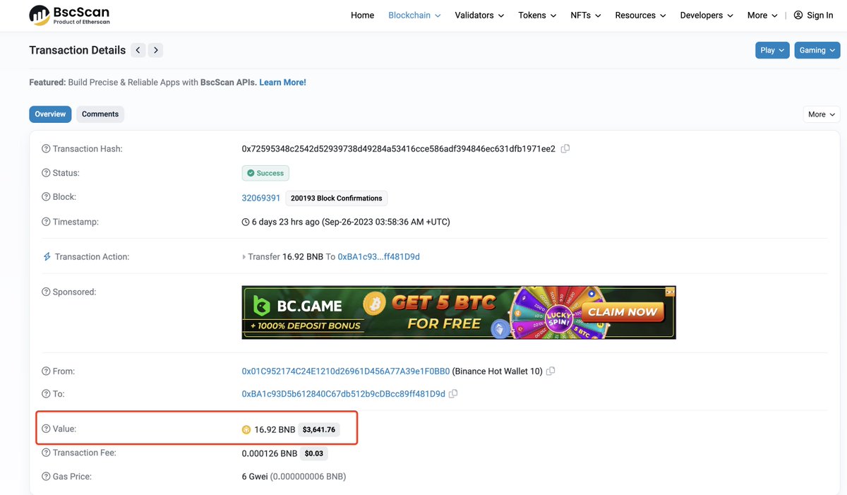 TypeIt (Type2earn -- First-Mining open) (@typeit_) on Twitter photo <a href="/typeit_/">TypeIt (Type2earn -- First-Mining open)</a> is gaining increasing attention and support from <a href="/binance/">Binance</a> and <a href="/BNBCHAIN/">BNB Chain</a> ! We would like to express our gratitude to <a href="/BNBCHAIN/">BNB Chain</a> for the support to outstanding projects in ecosystem. ❤️
The gas fee from BSC have been deposited! Details as follows: bscscan.com/tx/0x72595348c… <a href="/typeit_/">TypeIt (Type2earn -- First-Mining open)</a> is gaining increasing attention and support from <a href="/binance/">Binance</a> and <a href="/BNBCHAIN/">BNB Chain</a> ! We would like to express our gratitude to <a href="/BNBCHAIN/">BNB Chain</a> for the support to outstanding projects in ecosystem. ❤️
The gas fee from BSC have been deposited! Details as follows: bscscan.com/tx/0x72595348c…