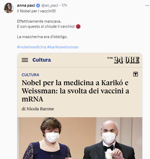 AlanPanassiti's tweet image. Poi c'è il momento dei cazzari che divulgano una foto dei due vincitori, convinti che abbiano già ritirato il premio con la #mascherina. 
Non sono gli unici, ma le diffusioni partono da loro.
Beh, nella foto è il Japanprize del 2022 3/5