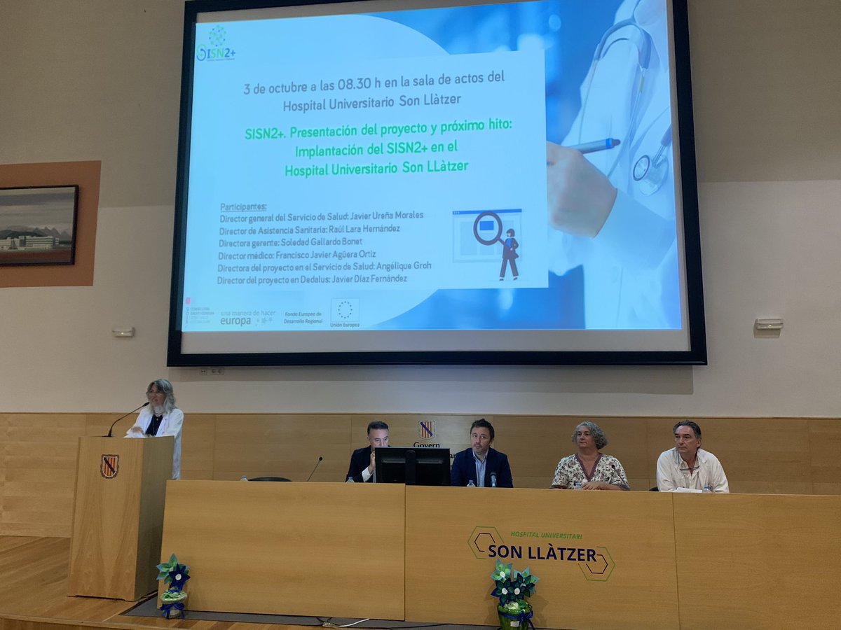 Presentación del proyecto y próximo hito: Implantación del SINS2+ en nuestro hospital 🏥 <a href="/javiurenam/">Javier Ureña</a> <a href="/Anthias67/">Sol Gallardo</a> <a href="/ibsalut/">Servei de Salut de les Illes Balears (IB-SALUT)</a>