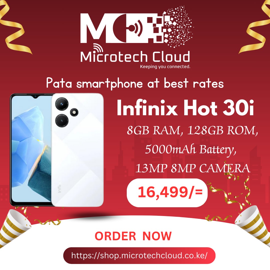 microtech_Cloud's tweet image. GRAB THE brand new Infinix Hot 30i at a discounted price of Kes 16499/-  from shop.microtechcloud.co.ke .