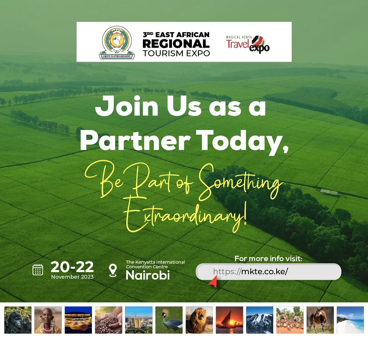 MKTravelExpo's tweet photo. Unlock the Opportunity to Partner with Us!
Showcase your brand, connect with key players in the industry, and expand your network.
🌍✨
https://t.co/NAtc0Sh93D
#EARTEandMKTE2023 #TourismExpo #PartnershipOpportunity #AfricanTourism #Sponsorship #ExpandYourNetwork #KICC https://t.co/qaO7s2Qb7l