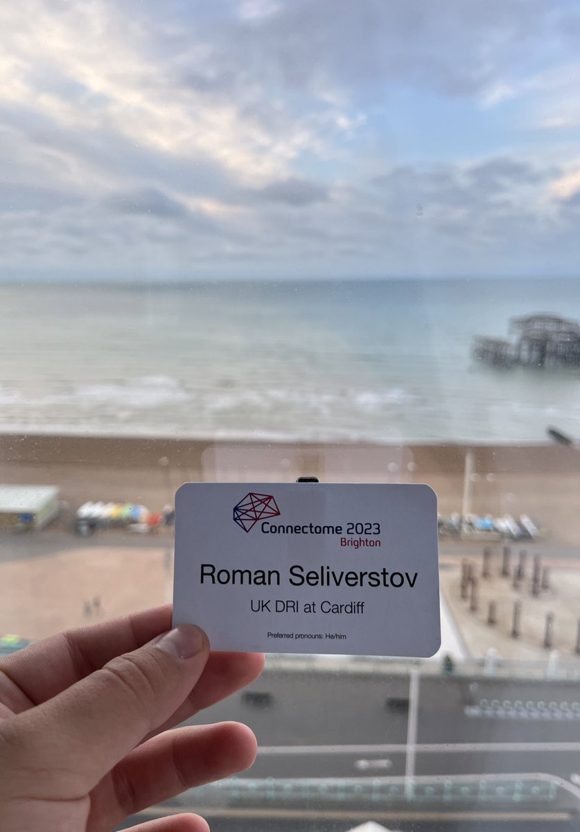 FliesAndLasers's tweet photo. Good morning from not so cloudy Brighton! Excited for my second @UKDRI #Connectome2023, this time as a part of a research lab and an MPhil student 🧪 https://t.co/rGKcnqRDnh