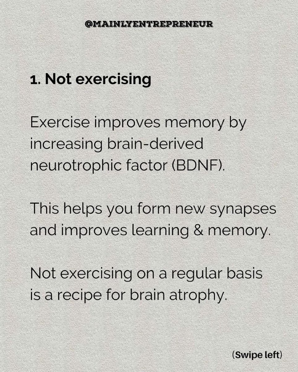 Business_Unions's tweet image. 7 habits that may be destroying your brain without you knowing -

1.