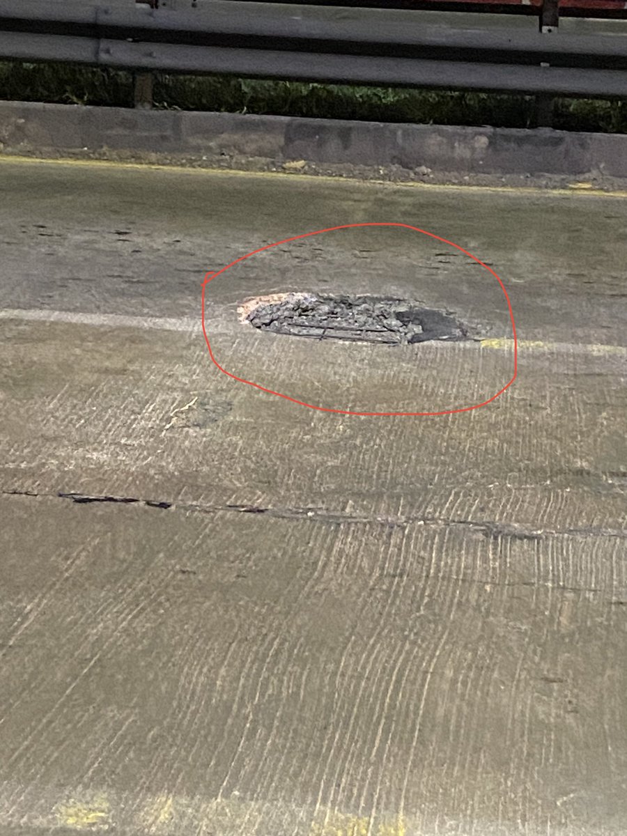 Vinoth__R's tweet photo. Poor road condition at Vandalur flyover, see my bike tyre status after going through this road. Really scary conditions, am lucky to have survived. 
#vandalurflyover #poorroad #riskydrive
Request appropriate authorities to look into it to avoid any major accidents. https://t.co/rHkmv3r6vn