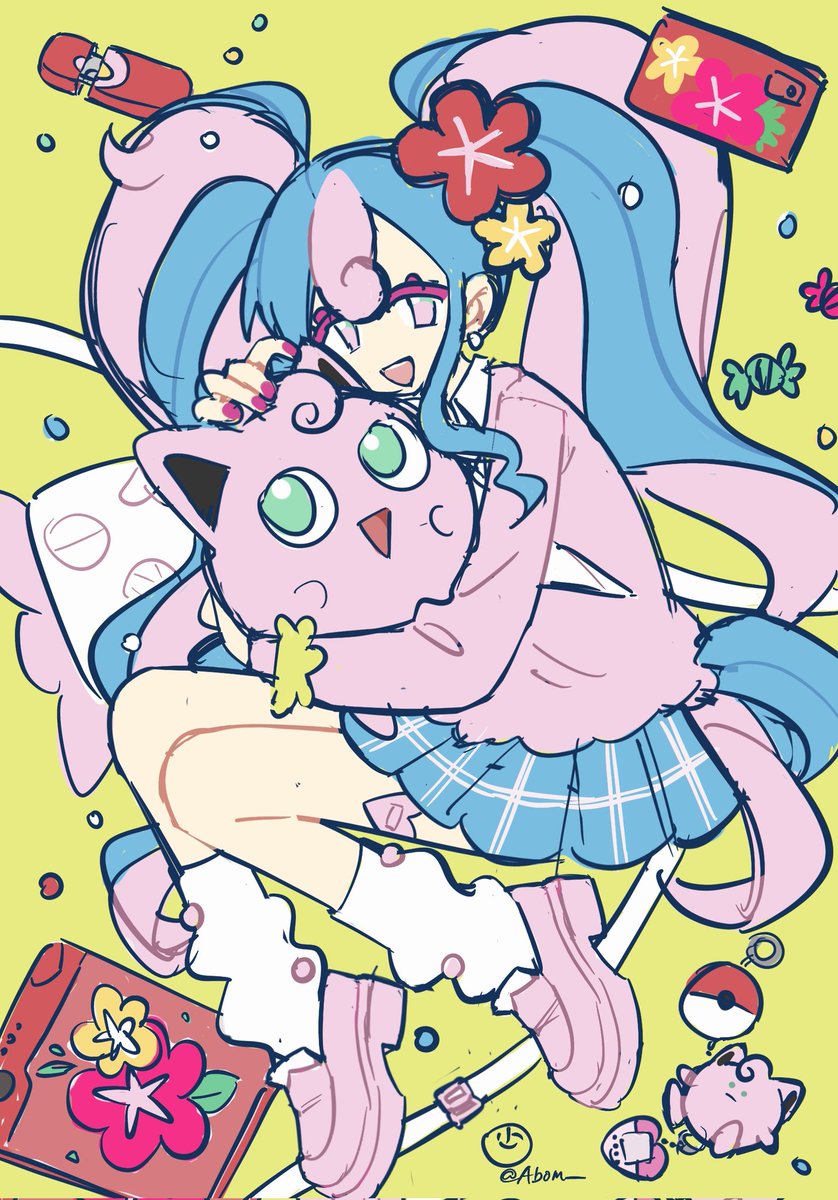 She is really cute! So I drew it, which is the linkage between Hatsune Miku and Baokemeng😋