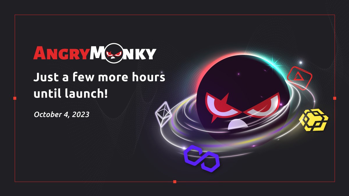 ✨The epic journey into new NFT dimensions is about to begin! 🦾 We’re gearing up for the AngryMonky #launch.

🔔 The countdown is on! Set your calendars.

#Web3 #NFTMarketplace #NFTCommmunity #NFTartists #NFTCommmunity