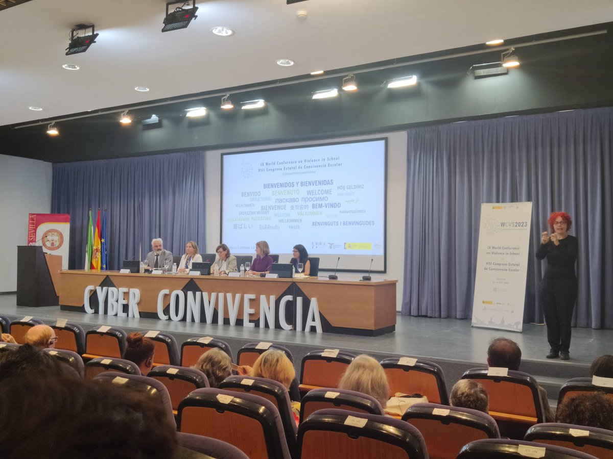 ioscvp's tweet photo. Day 1 of #WCVS2023 📢

Yesterday we started the opening ceremony with @mdg_monica (@educaciongob), @blancagastalver (@Ayto_Sevilla), #AlfonsoGarcia (@EducacionUs), #AnaLopez (@unisevilla) and @RosarioDelRey1 and #JonathanCohen @ioscvp.

Thank you to all of you 🌍. https://t.co/ctLtBnQoMZ