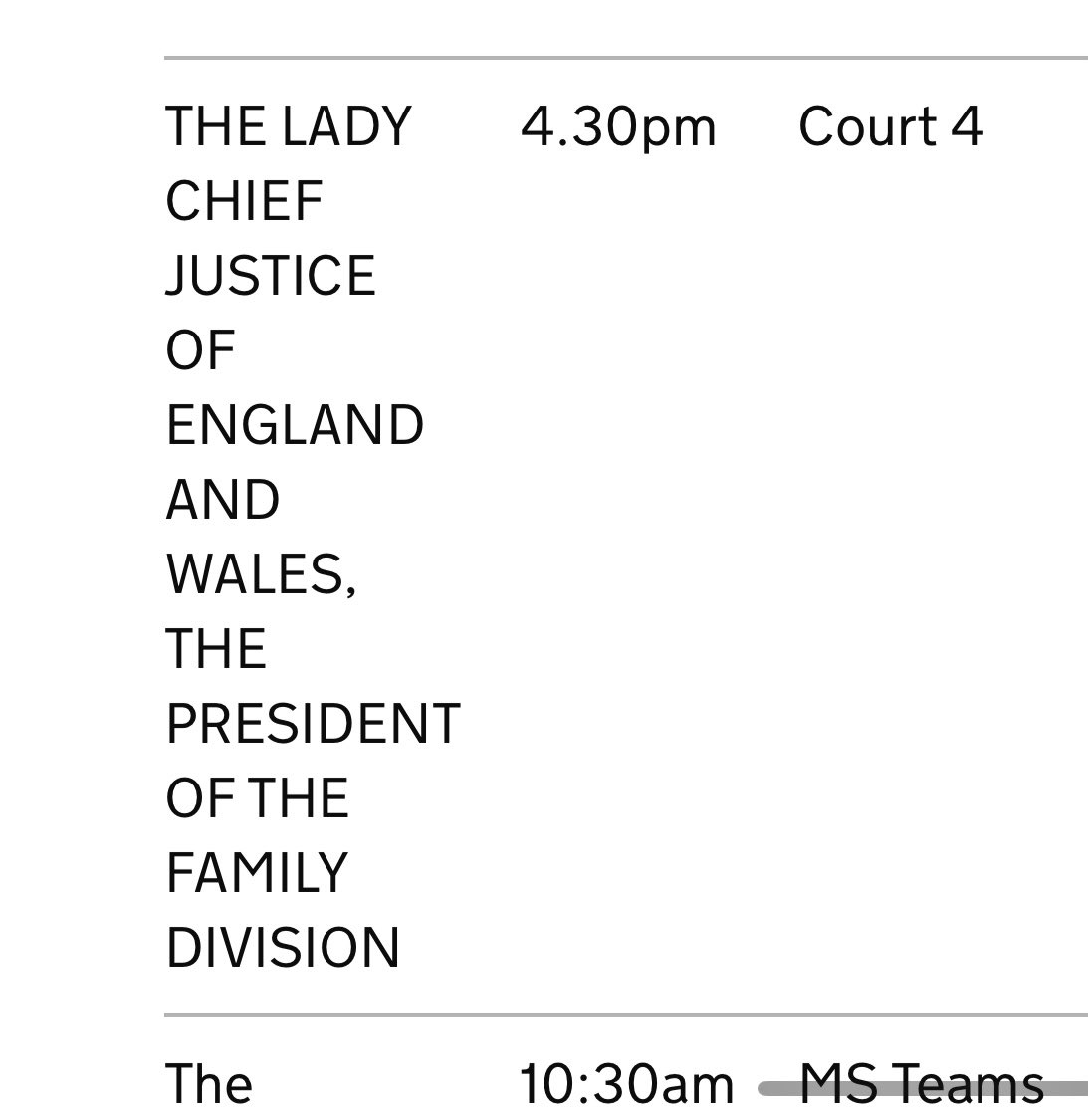 MissJoEdwards's tweet image. A valedictory ceremony for Mostyn J at 4.30pm today, Court 4 RCJ. In his time at the Bar dubbed “Mostyn Powers” &amp;amp; “Mr Payout”, he has left a similar indelible ink after his time on the Bench. Sure that @ResFamilyLaw &amp;amp; @FamilyLawBar members will be out in force to wish him well