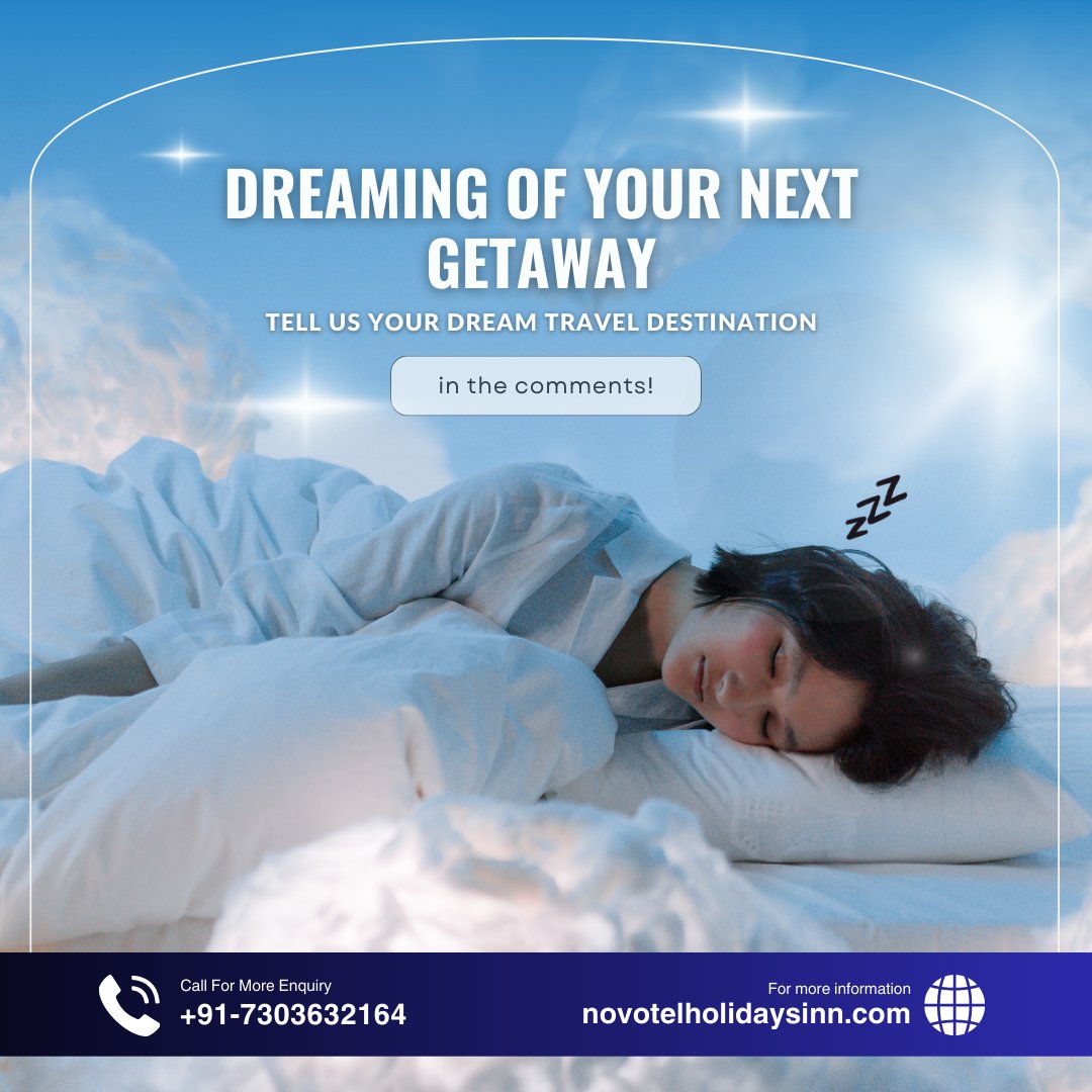 Novotelholidays's tweet photo. Don't just dream it, make it happen! Start planning your next adventure today. With Novotel Holidays Inn🗺️✨ #DreamGetaway #WanderlustDreams #travelgoals
More Info: +91-7303632164
@novotelholidaysinn
#NovotelHolidaysInn #novotel #travelstoke #travelphoto #tourist #beautifulplaces https://t.co/aaRyCZoXFQ