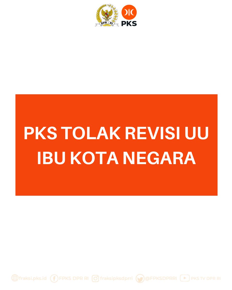 🔶️Alasan Fraksi PKS Tolak Revisi UU IKN🔶️

1. Tanah Negara Diobral kepada Investor 

Konsesi yang diperoleh investor di IKN Nusantara dapat mencapai hampir dua abad. Investor bisa mendapatkan hak guna usaha (HGU) maksimal 190 tahun, sedangkan hak pakai paling lama 160 tahun.