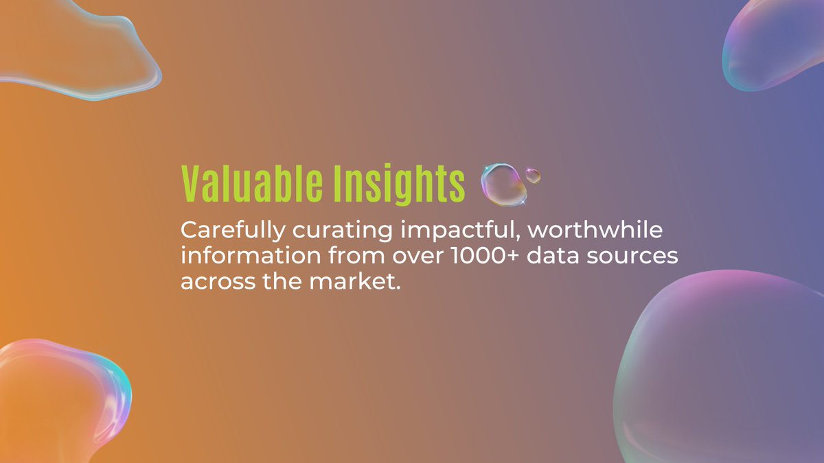 Bubbleai_xyz's tweet image. 🔍 Seeking valuable insights?

We meticulously curate impactful and worthwhile information from over 1,000+ data sources across the market.

Discover unique perspectives and knowledge with us! 💡

#ValuableInsights #DataCurated #MarketInsights