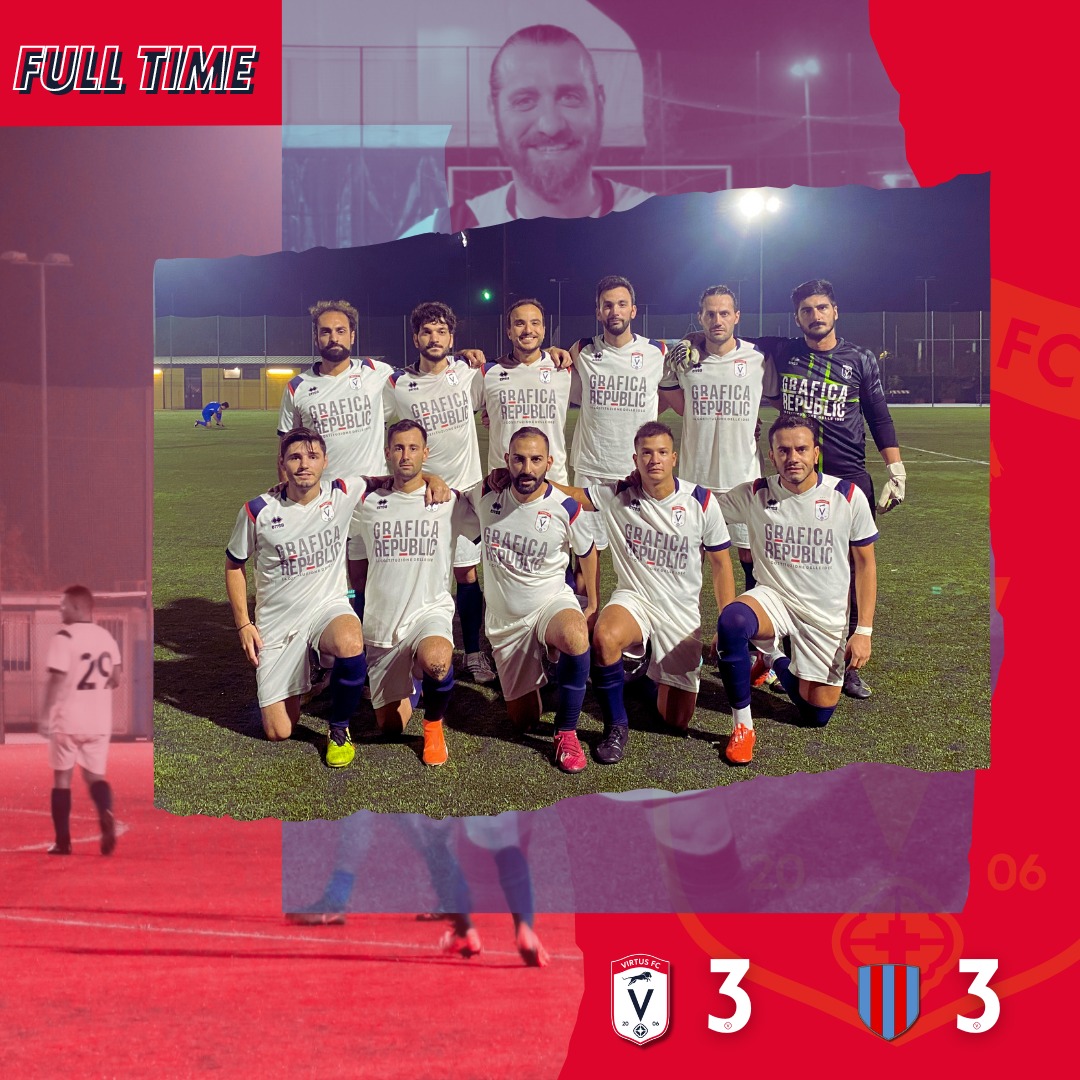 𝐕𝐢𝐫𝐭𝐮𝐬 𝐅𝐂-𝐀𝐥𝐮𝐦𝐧𝐢 𝐁𝐨𝐜𝐜𝐨𝐧𝐢 𝟑-𝟑
⚽️ Proaño, Ziino, Adamo

👥 de Cesare;Coletta,La Camera,Ziino,Coppola (Olivari);Valentino,Incalza (L.Di Stefano);Azzarini (Trozzi),Proaño (Adamo),A.Di Stefano;Di Fabio (Bonanno). 𝘈 𝘥𝘪𝘴𝘱. 𝘋'𝘌𝘳𝘤𝘰𝘭𝘪, 𝘛𝘦𝘯𝘢𝘨𝘭𝘪𝘢.