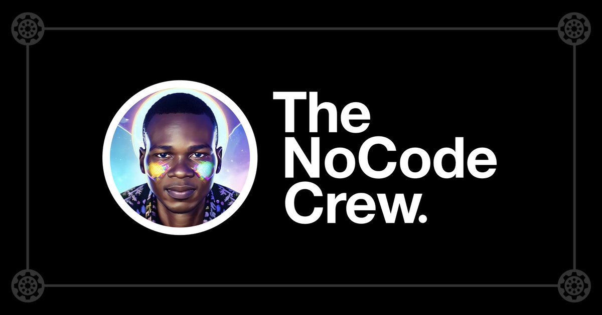 TheNoCodeCrew's tweet photo. Welcome to The Crew @lenocodeur 🤟
We can't wait to discover your work 👀
#TheNoCodeCrew #InNoCodeWeTrust https://t.co/L5i6YsuaoQ