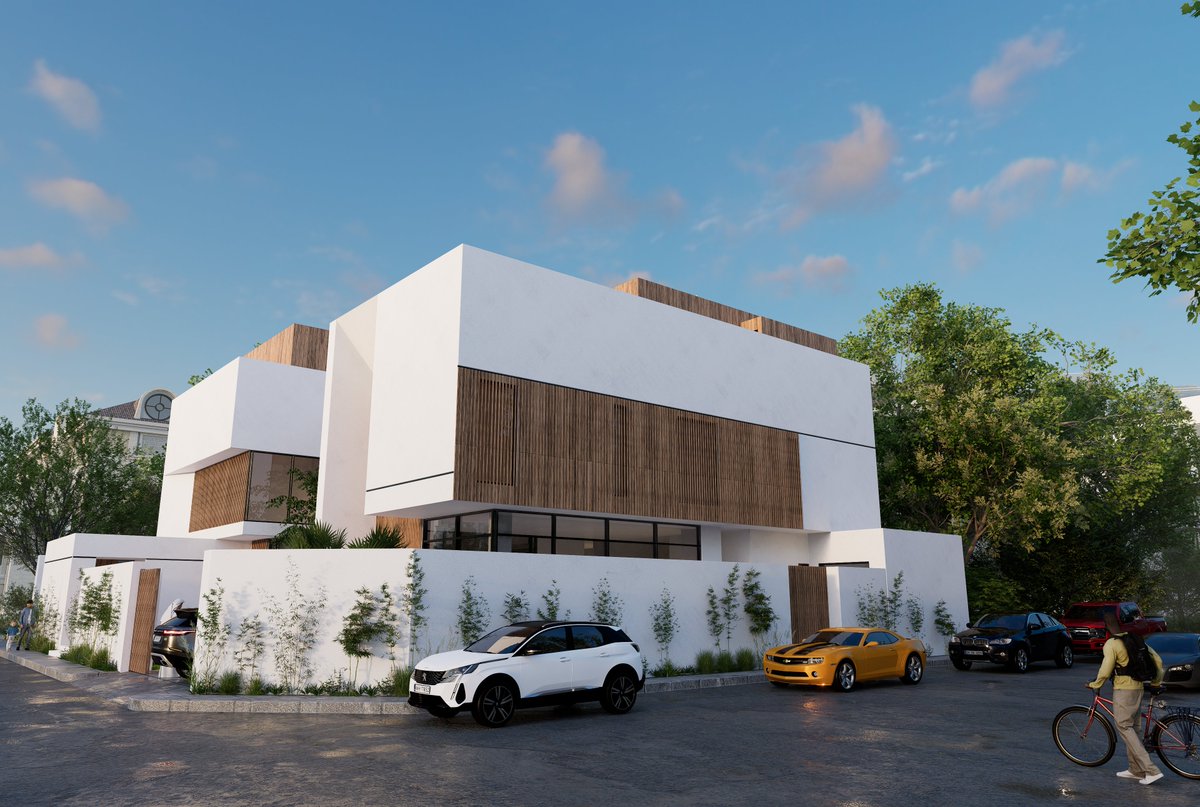 ArchitectSarhan's tweet photo. #contemporary #villa #design in #riyadh #SaudiArabia 
Designed and rendered by #architect Mohammed Sarhan .
#تصميم #فيلا على #طراز #عصري #حديث #بسيط في #الرياض 
تصميم #المعمار محمد سرحان https://t.co/CquHauqBP1