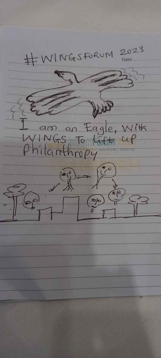 #WINGSForum2023 I am an Eagle with WINGS to fly, lifting up Philanthropy to Transform the World