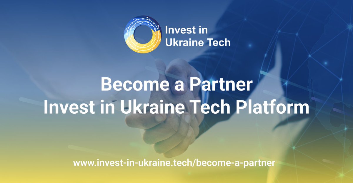 InvestinUATech's tweet photo. Become a Partner for Invest in Ukraine Tech Platform!
Gain exclusive access to market data, seize investment opportunities, and foster a thriving tech ecosystem.
To become a partner fill in the form at https://t.co/g0Df2Nj7d0.
#UkraineTech #AIGrowth #InvestmentOpportunities https://t.co/zSsHy8N7zS