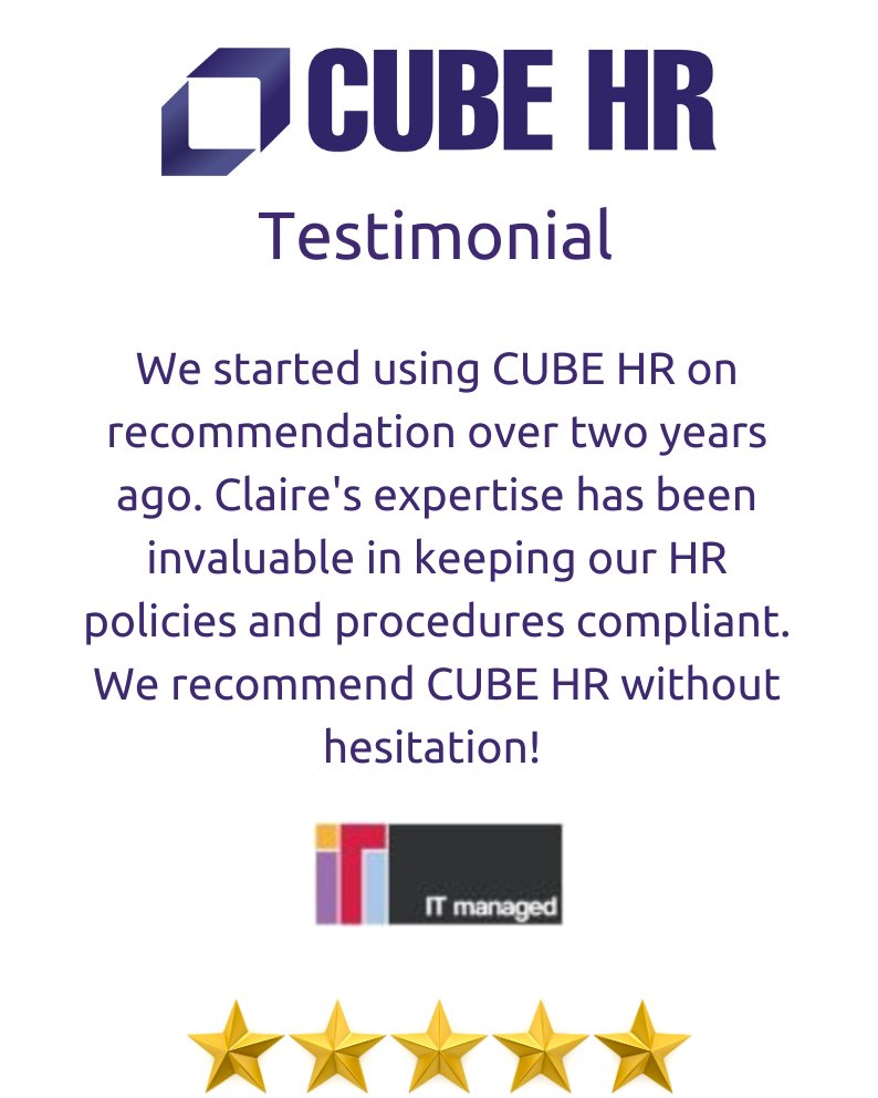cube_hr's tweet image. This weeks Testimonial Tuesday comes from the fantastic team at IT Managed 😊

If you have any HR pains, we're just a phone call away, time is what you'll gain, so give us a call today!

#testimonialtuesday #testimonial #ITManaged #hr#hrconsulting #hrconsultancy #sme #sbs #cubehr