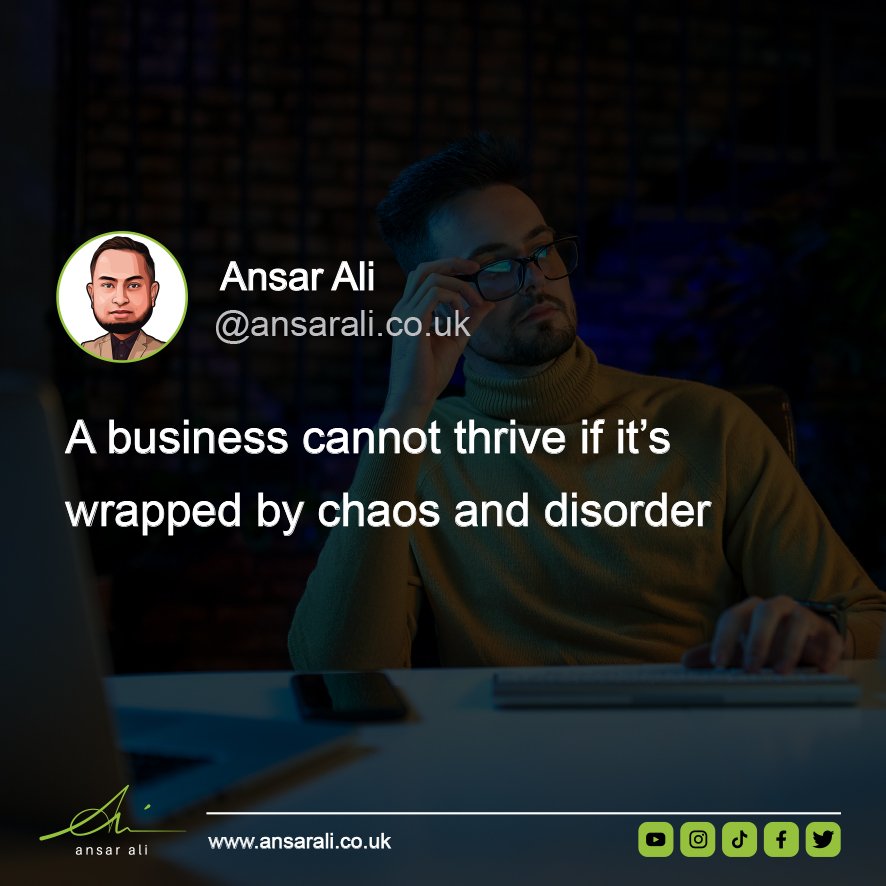 A business cannot thrive if it’s wrapped by chaos and disorder.

You have to maintain order to build a sturdy and reliable team by making sure the follow the rules you’ve set uphill.