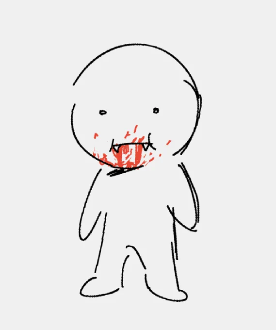 the little reaction image doodles I have don't convey the specific type of emotions I have so I made my own again 