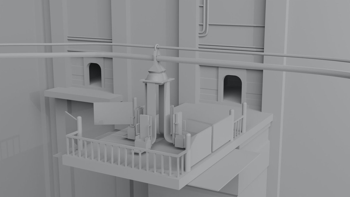 GTDoggo's tweet image. #blocktober It&apos;s day 2, but technically day 3, but whatever. It&apos;s a transport station or something like that.