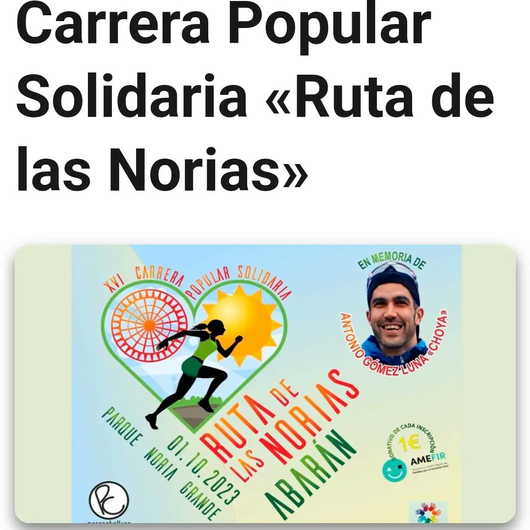 Pc_Abaran's tweet photo. Domingo 1 de octubre #carrera popular "#Ruta de las #Norias" #abarán
5 voluntarios en 2 vehículos junto a @policialocalab1 @AytoAbaran compañeros de la organización, controlamos todos los puntos establecidos para que todo transcurriera con normalidad.
Hasta el año que viene!! https://t.co/1VCrUEYnjC