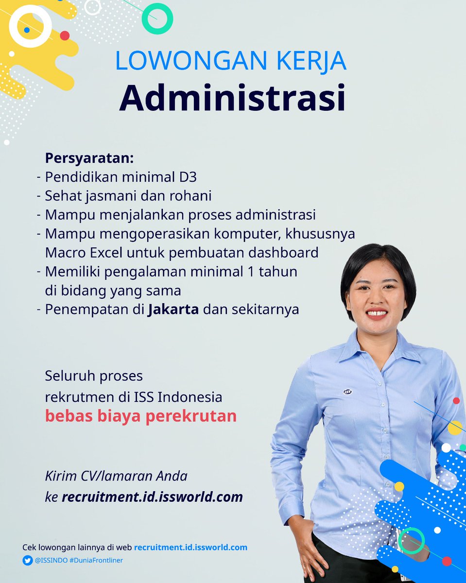 Halo Sobat Frontliner! Buat kamu yang ada di area Jakarta, nih mimin dapet info loker Administrasi.

Cek syarat lengkapnya di bawah 👇🏻 dan share ke temen kamu juga ya!

#DuniaFrontliner #SobatFrontliner #infoloker #lokerjakarta