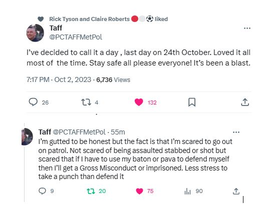 These tweets, from a Met officer hugely respected by his peers, have caused much comment &amp; will mirror those of other first class front-line officers who have had enough. We/they all want bad cops out, but Met bosses need to focus on issues troubling the majority of great ones.