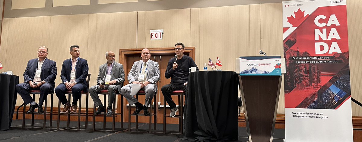 Thales Water Advisors partner Dr. Rafael Simon is moderating the CANADA@WEFTEC breakfast. #CANADAweftec