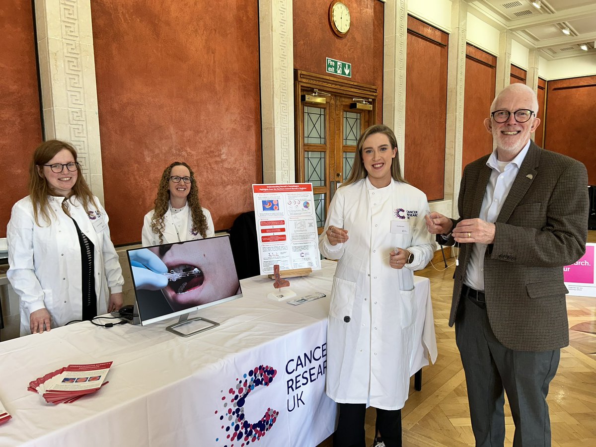 stewartcdickson's tweet photo. Great to meet  this amazing team of Cancer Researchers at Stormont today from @QubPGJCCR they are involved in Cyto Sponge which helps with early essential diagnosis we urgently need this rolled out across NI @OGCancerNI #CatchItEarly @healthdpt https://t.co/Djfge4YMki