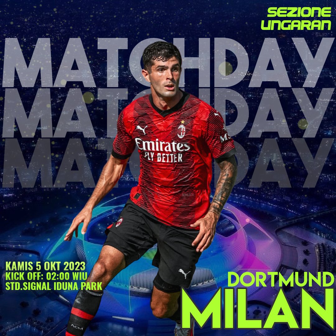 NEXT MATCH

#DortmundMilan
#uefachampionsleague 
#SempreMilan