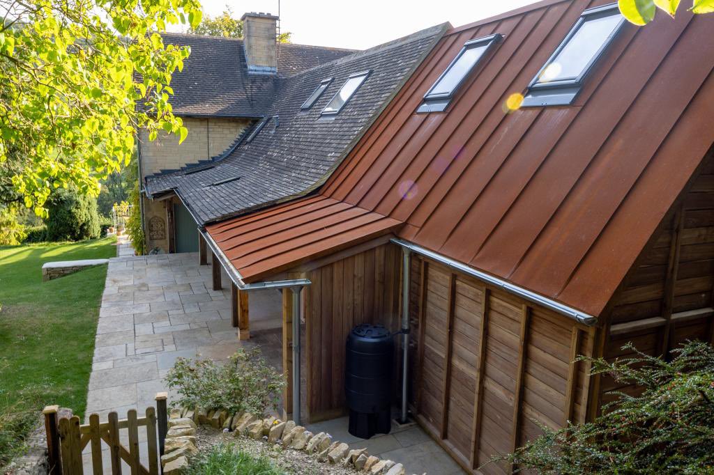 Beautiful corten steel roofing installed by Q&M supplied by @metal_solutions 
#cortensteel #standingseam