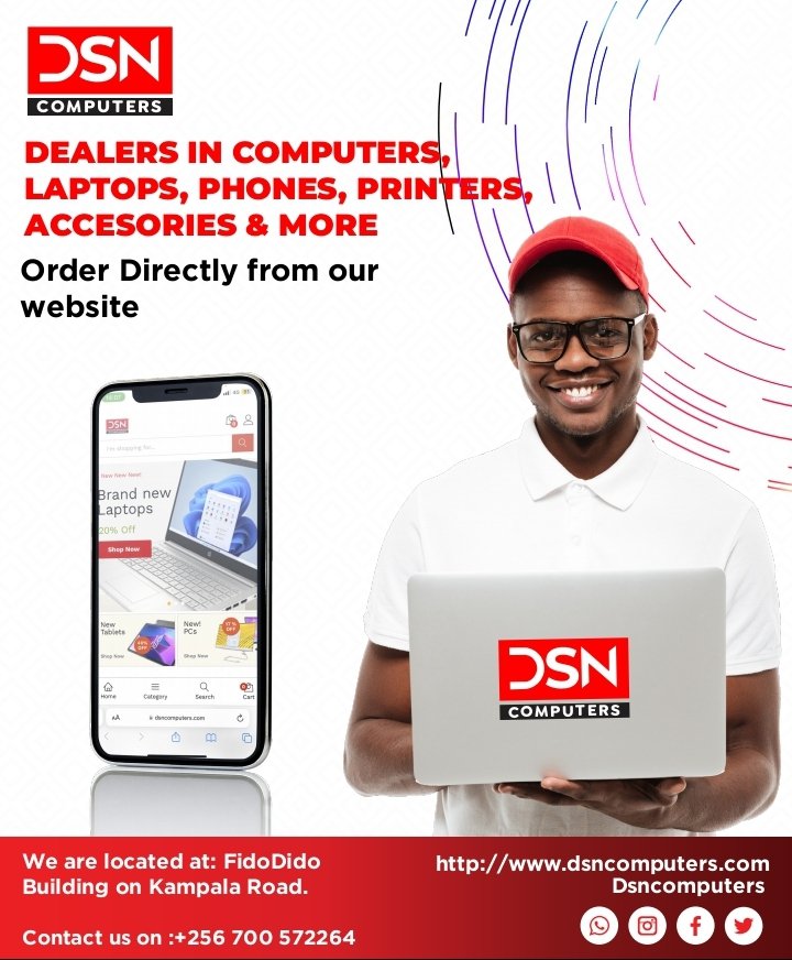 Shopping 🛒🏬🛍️ has been made easy at @DsnComputers , You can now order straight from our website dsncomputers.com and have it delivered to your office or home #dsncomputers