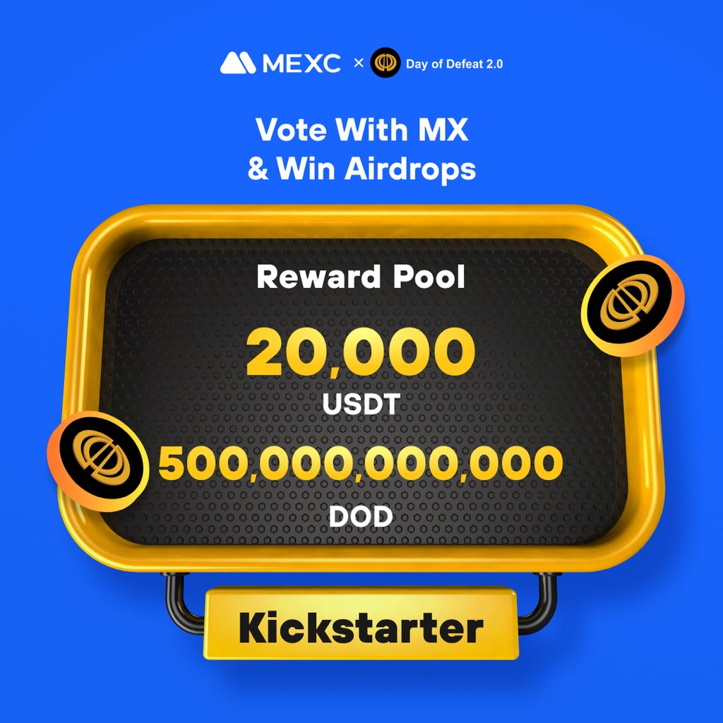 .@dayofdefeatBSC, a unique project designed on the BNB Smart Chain, is coming to #MEXCKickstarter🚀   

🗳️Vote with $MX to share massive airdrops 
📈 $DOD/USDT trading: 14:00 Oct 4 (UTC)  

Details: mexc.com/support/articl…
