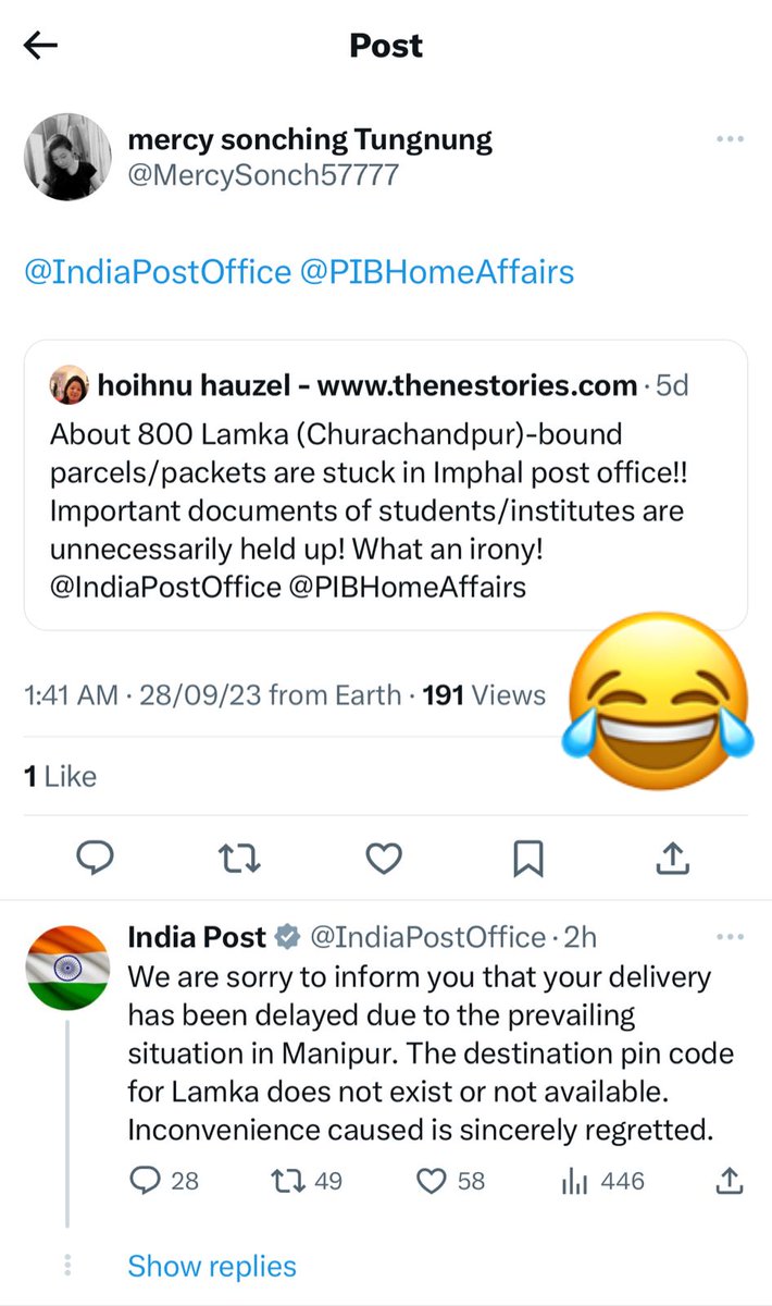 India Post Savage Reply 😂