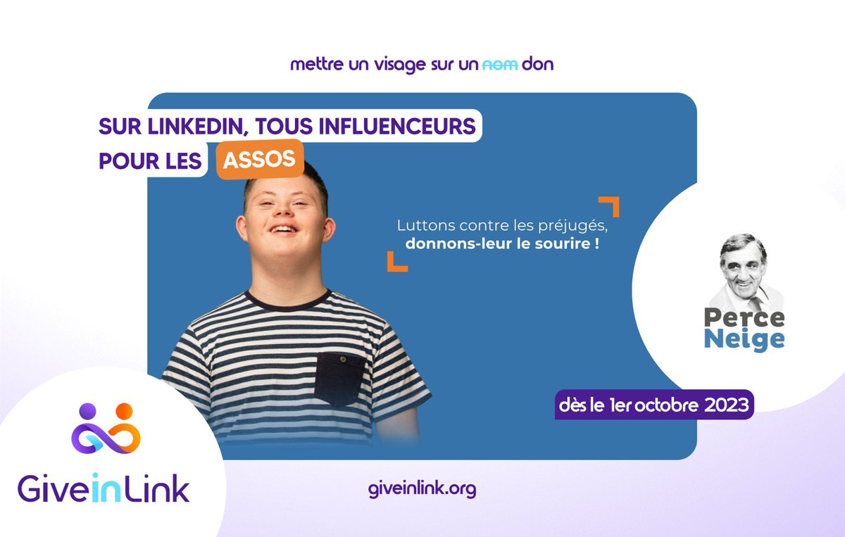 Perce-Neige participe au #GiveinLink, la plus grande opération caritative jamais tentée sur LinkedIn ! L’occasion de faire un don à la Fondation, de partager votre action avec votre communauté pour faire passer le message @altruwe_app #dons 
🖱️Je participe urlz.fr/nRxf