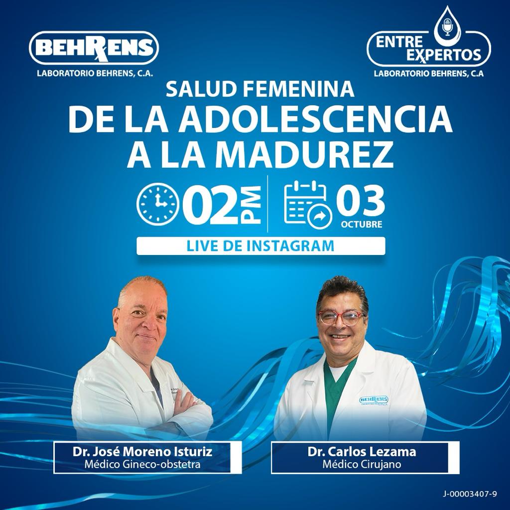 Hoy #3oct a las 3:00 pm te invitamos a participar en el live de instagram sobre salud femenina con nuestro querido vecino Dr  José Moreno y el Dr. Carlos Lezama.  "De la adolescencia a la madurez" <a href="/dr/">Dan Rowden</a>.josemoreno