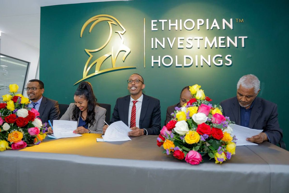ethiotelecom's tweet photo. ኩባንያችን የኢትዮጵያ የሰነደ ሙዓለ ንዋይ ገበያ መስራች አባል ሆነ።  በዛሬው ዕለት የኢትዮጵያ ኢንቨስትመንት ሆልዲንግስ እና ኩባንያችንን ጨምሮ በስሩ የሚገኙ አራት ኩባንያዎች ማለትም ኢትዮ ቴሌኮም፣ https://t.co/CbeECW4HfG
