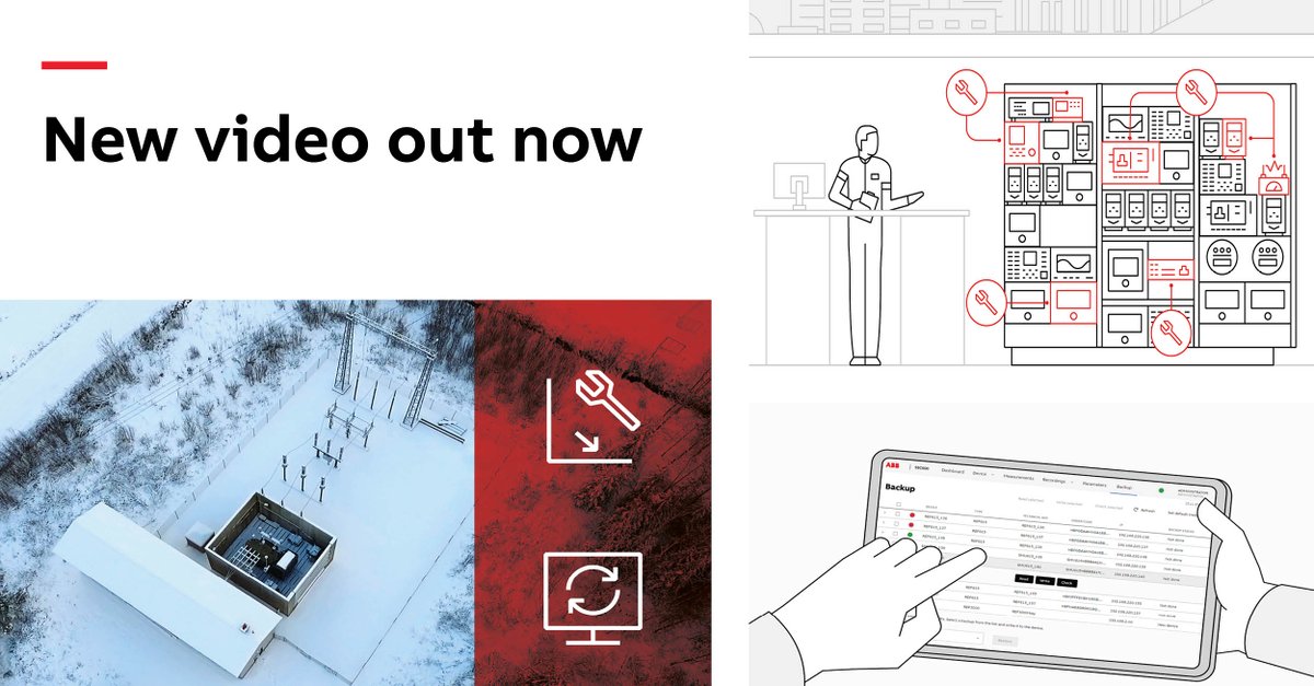 Watch this short animation video to learn about fast and easy configuration backups with ABB's SSC600 and SSC600 SW. 👉 campaign-el.abb.com/ABB-SSC600-Con…

#digitalsubstation