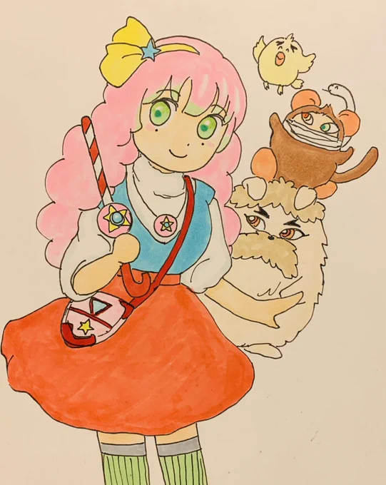 #見た事あるアニメ2つをごちゃまぜにする見た人もやる …再放送 懐かし過ぎ…|ェ)・`) チラックマ…