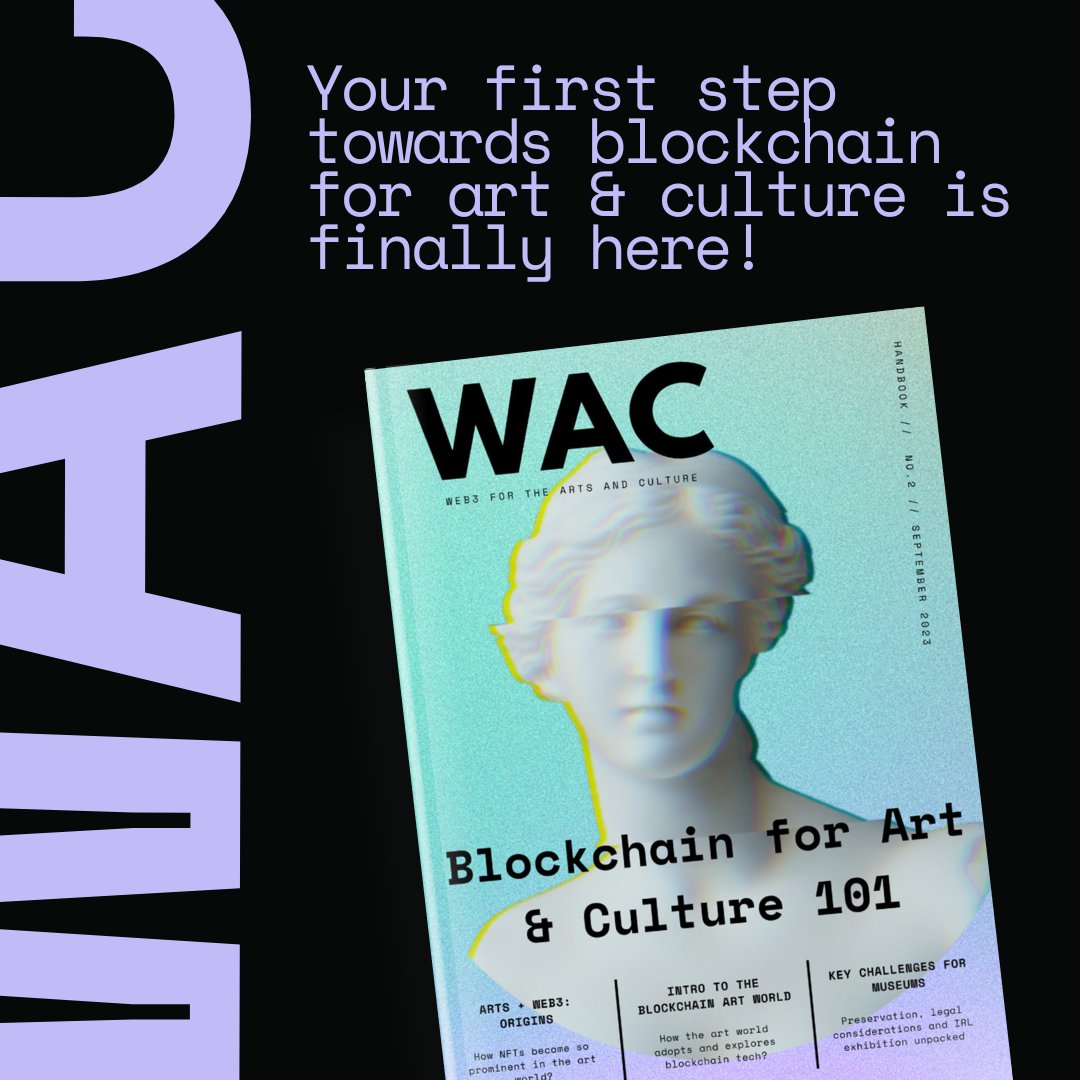Unpack blockchain art & culture, NFT origins, exhibition tips, and museums' blockchain potential in the new @WeAreMuseums Handbook!🎨 With the support of @tezos @TezosFoundation Feat. @flakoubay @corie_the_alive @ReginaHarsanyi @squizzi #Tezos #TezosArt (1/2)
