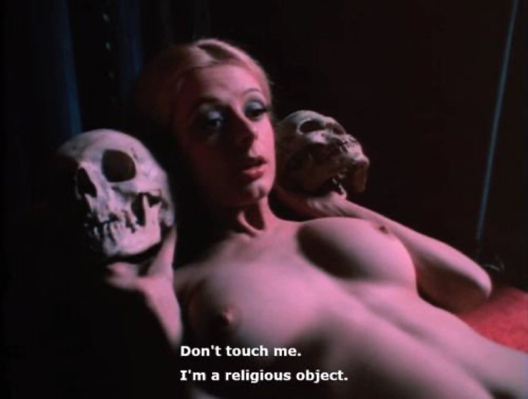 joanpopejoan's tweet photo. still from the 1971 film Simon, King of the Witches https://t.co/wmLqZFiyP8