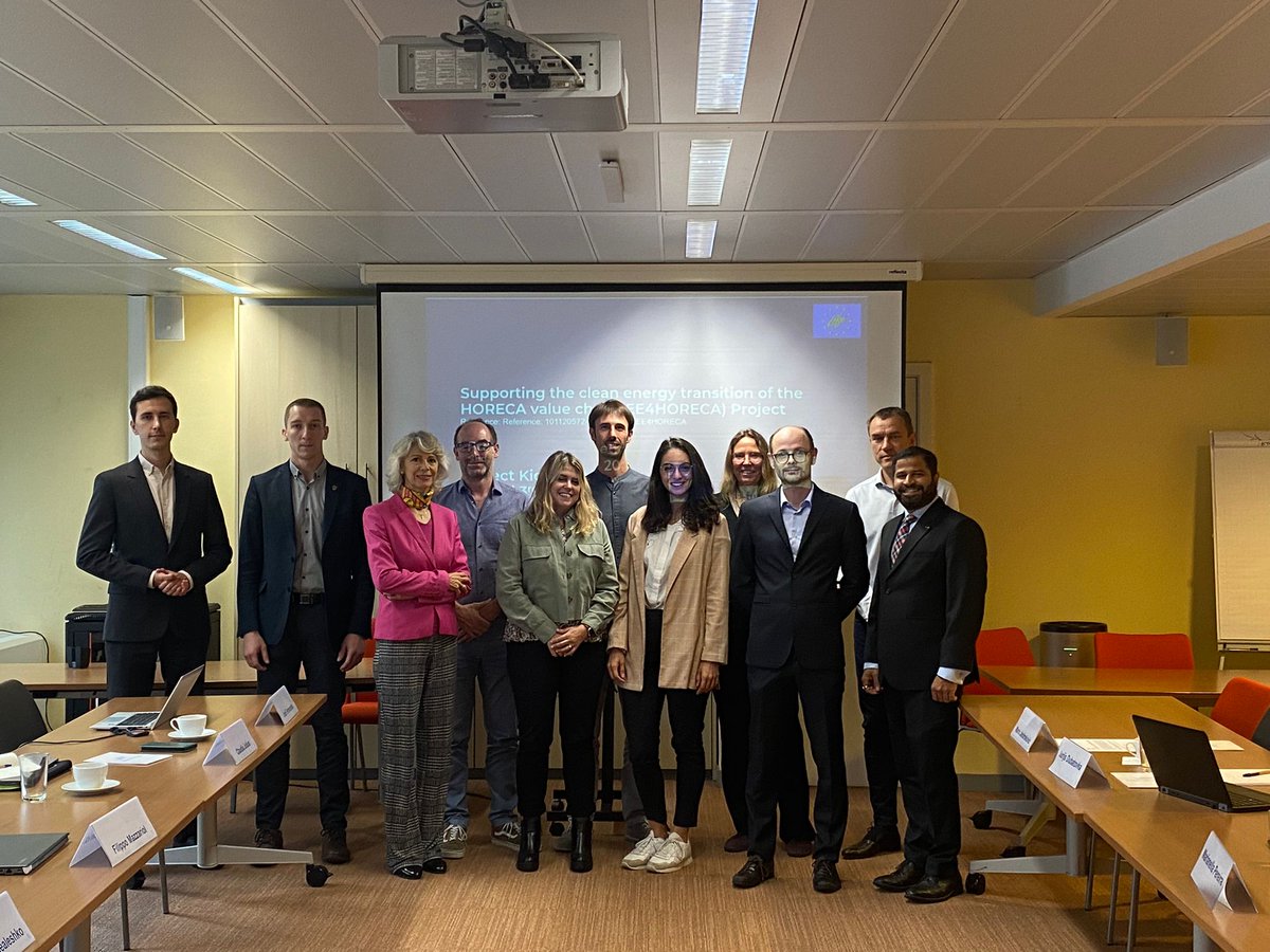 We’re excited to kick-off the new <a href="/EE4Horeca/">EE4Horeca</a> project. Over the next 3 years, the consortium will support #HORECA value chain #SMEs in their #energytransition and #energyefficiciency, as well as recommending business-friendly #EUGreenDeal policy improvements.