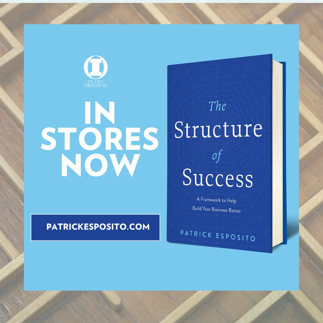 The Structure of Success is available in stores and online today! Get your copy at your favorite bookstore or order it online, including through Amazon: lnkd.in/gerXUMSS! #thestructureofsuccess #newreads #goodreads #ceo #smallbusiness #entrepreneurship #management