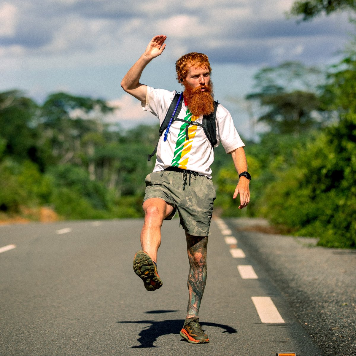 hardestgeezer's tweet photo. #ProjectAfrica Day 164: 60km

African tarmac network pleading for mercy. I said, listen, champ. I don't make the rules around here. I just enforce them. You're getting it. Fast & hard. Twice on a Sunday. That’s just the way it is. You got problems? Great. This ain't HR. No one cares. Another day of stomping size 9’s all day dusted🫡